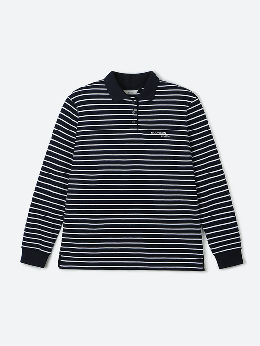 01 M.C UNISEX, Stripe PK Shirt / Navy