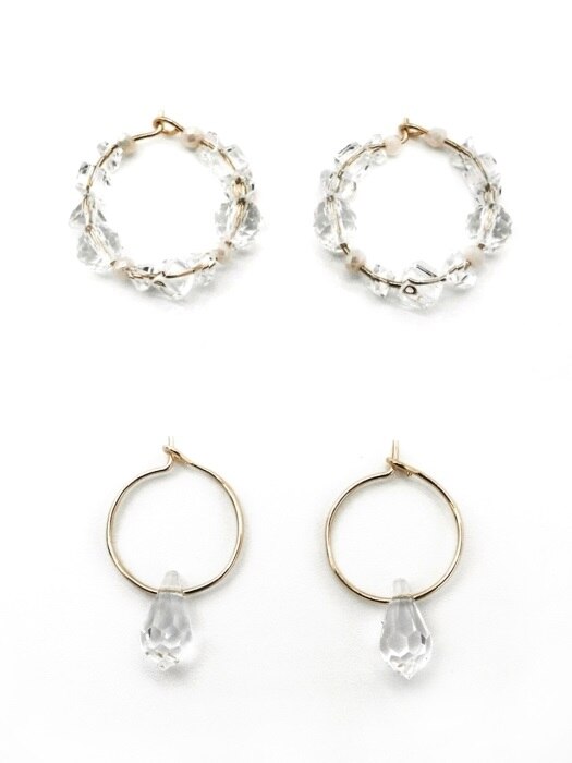 [SET] Crystal Earrings