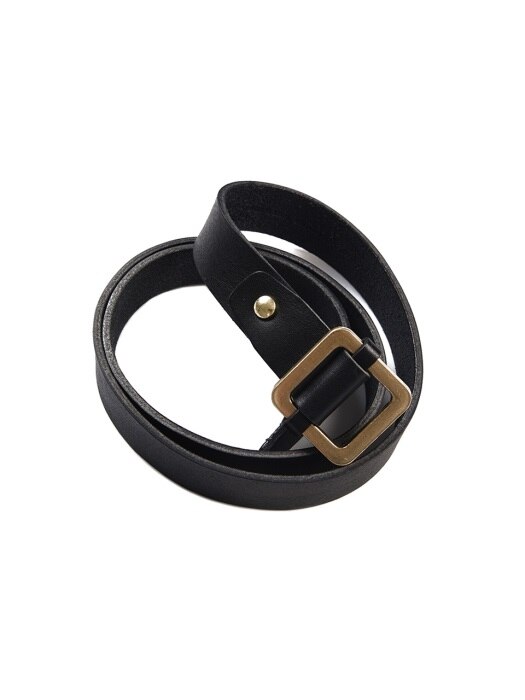 18FW ANTIQUE BRASS BELT BLACK