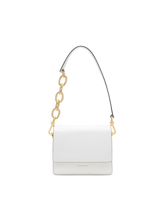 Mini Bold Chain Bag in White
