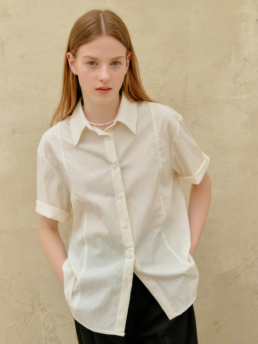 LINE RELAX SHIRT_IVORY