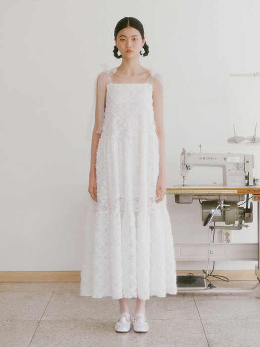 Bridal Rosy Blossom Dress_white