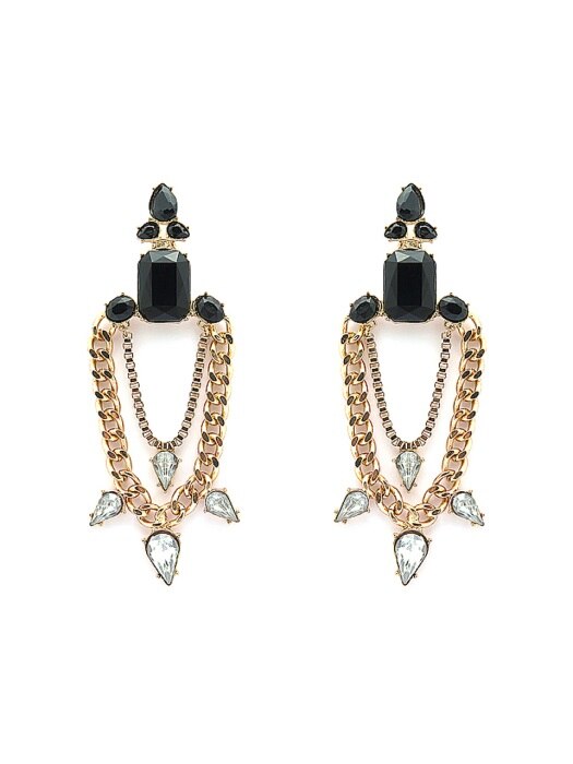 black queen earrings