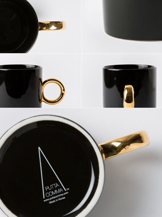 black gold mug