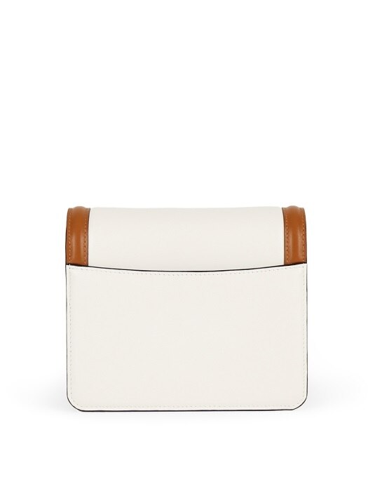 Travel mini crossbody bag Cream brown