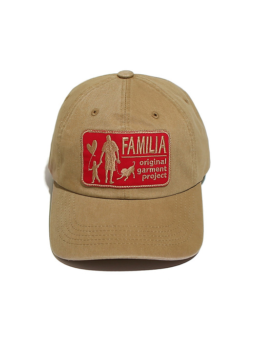 Washed Chicano Family Cap Beige