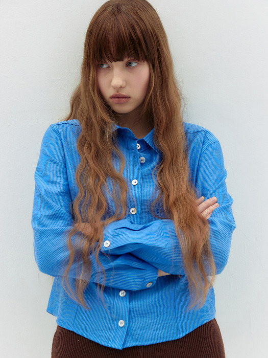 Maris Stripe Shirt BLUE