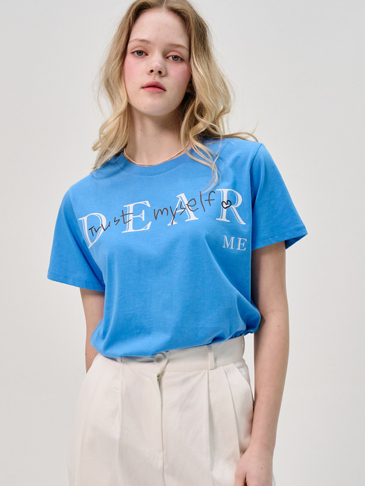Dear Me Half_Sleeve T-shirt_Blue