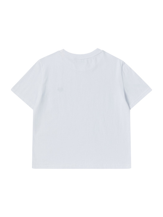 [WOMEN`S EDITION] 노맨틱 로고 소프트 코튼 여성 반팔 티셔츠 화이트