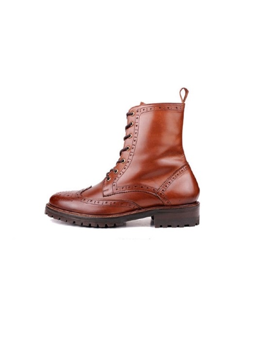 [WOMEN] EM016 WINGTIP BOOTS R.BROWN