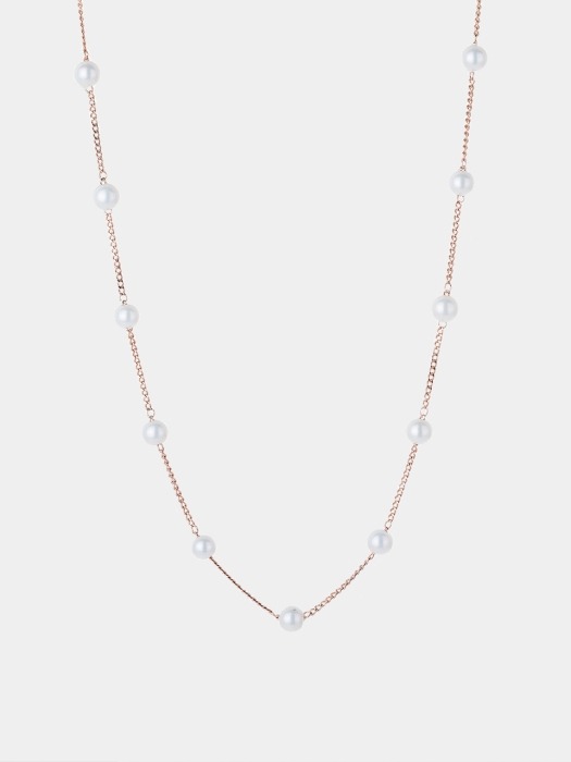 [SILVER 925] A ROUND THE PEARL NECKLACE