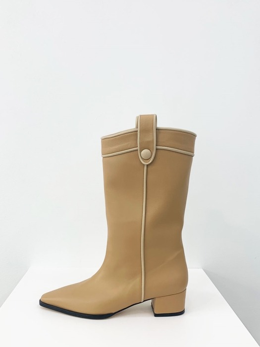 ML western boots / D.beige