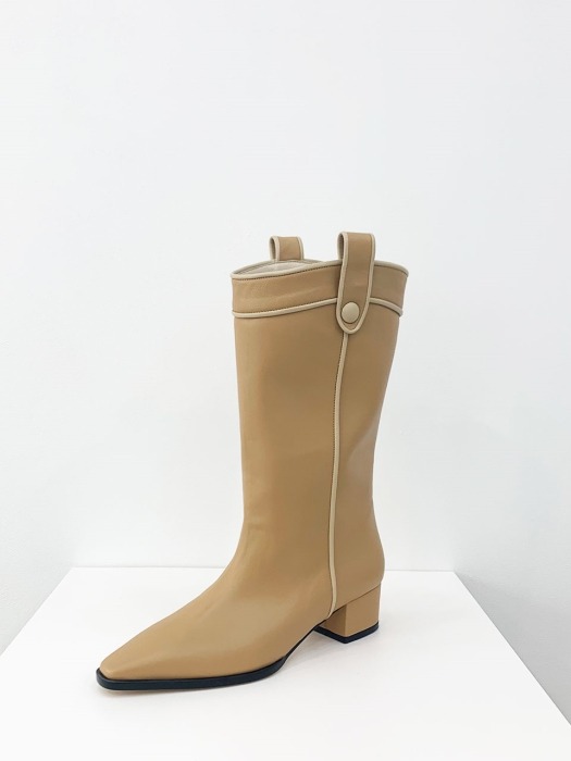 ML western boots / D.beige