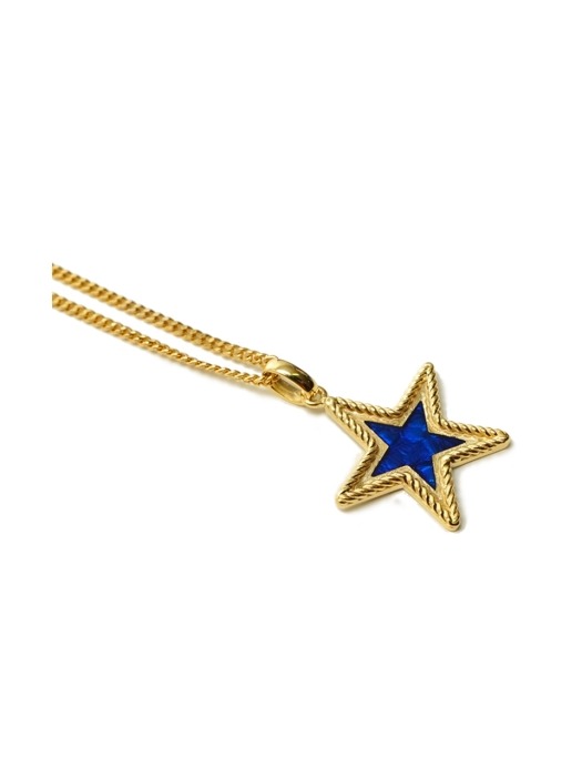 Blue star Necklace 블루 별 롱 목걸이