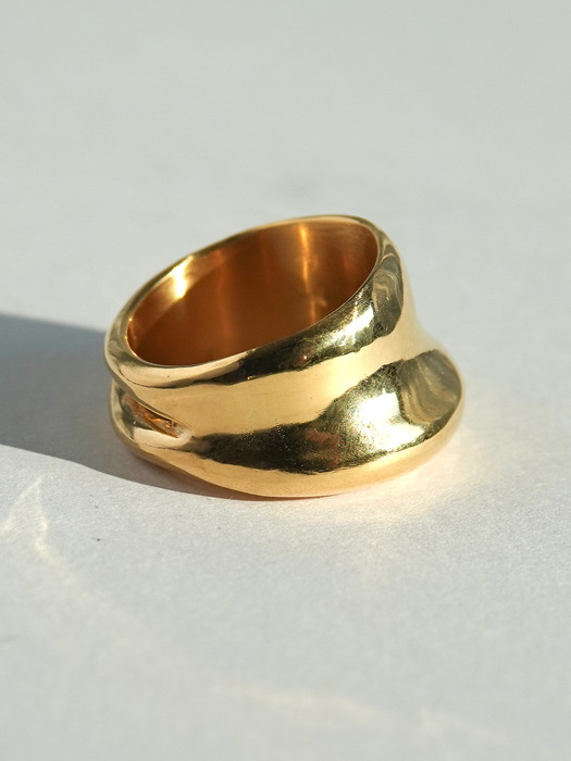 Body Curve Ring_ Gold