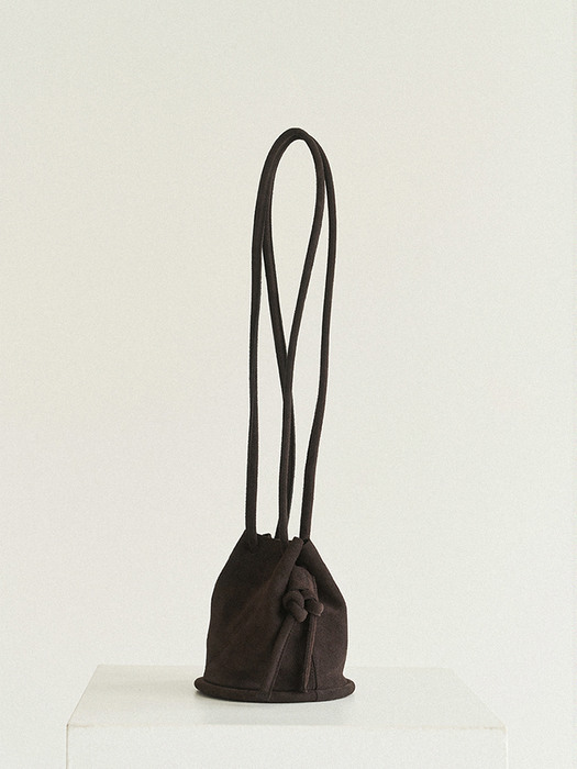 Mini Pipe bag - Suede Dark Brown