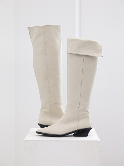 Collar Knee-High Boots 칼라 니하이 부츠 21F23IV