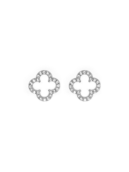 Clove Cubic Stud Earring (Silver925)
