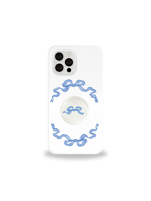 [SET] Present series : Blue ribbon I phone case 