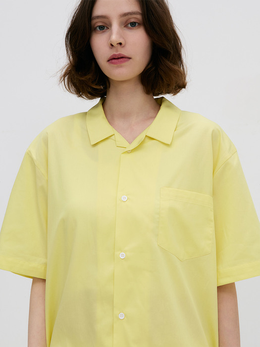 Stay Pajamas Short Sleeve Shirts - Lemon Yellow