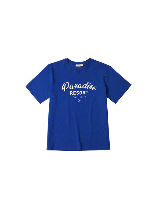 SITP5110 루즈 핏 파라다이스 티셔츠_Royal blue