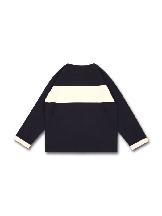 cotton sailor knit ver.2 -navy-