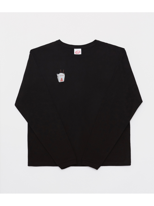 GROCERY LONG SLEEVE T-SHIRT(BLACK) 4. LAZY - noodle