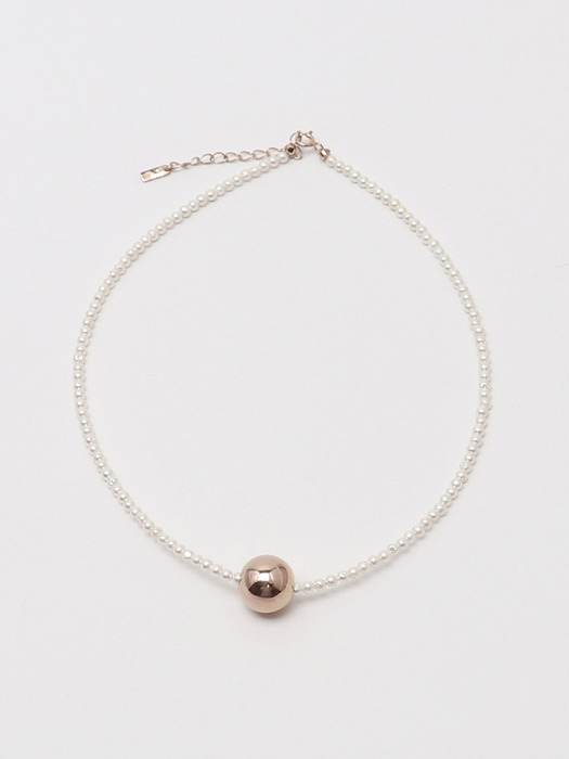 3mm Pearl Ball Necklace