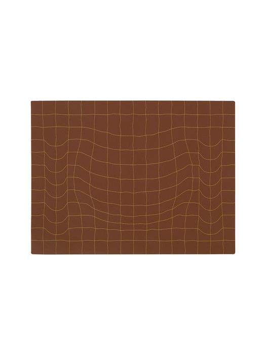 Grid Table Mat (Brown)