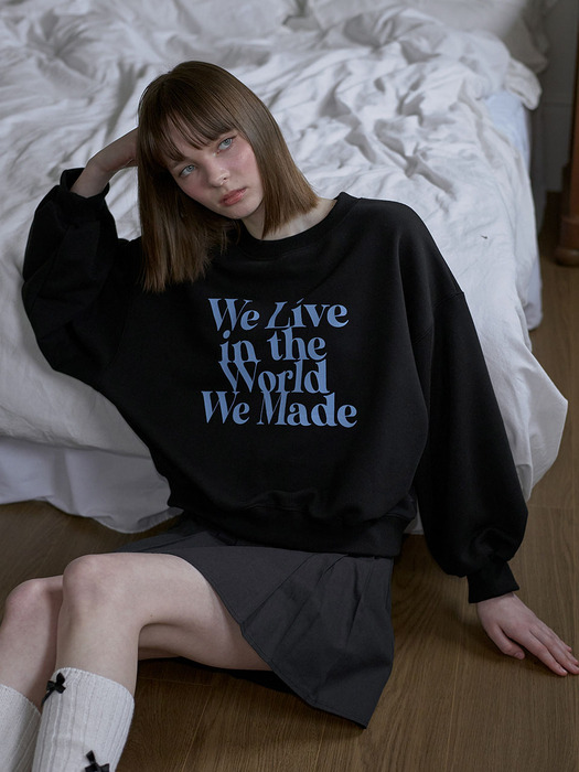 World Flower Sweatshirt [Black]