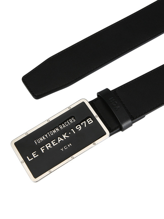SQUARE BUCKLE LEATHER BELT