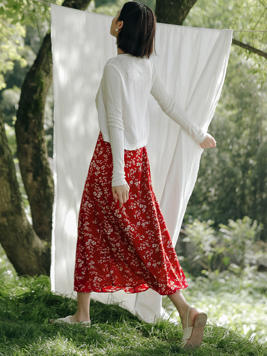 LS_String red sleeveless long dress