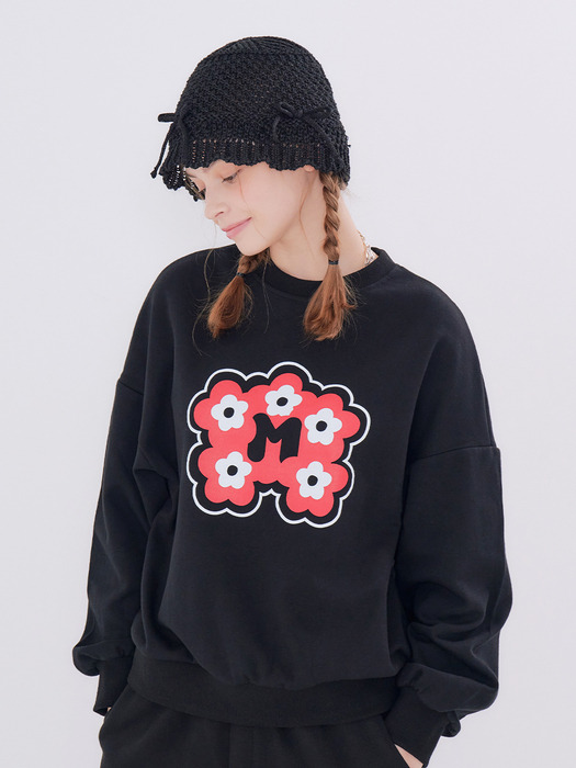 MET flower sweatshirt black