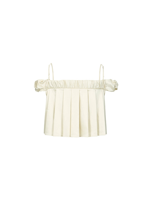 PLEATED TOP_IVORY
