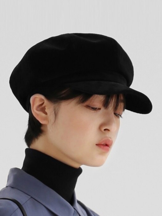 CASTRO BERET / CORDUROY / MONO BLACK