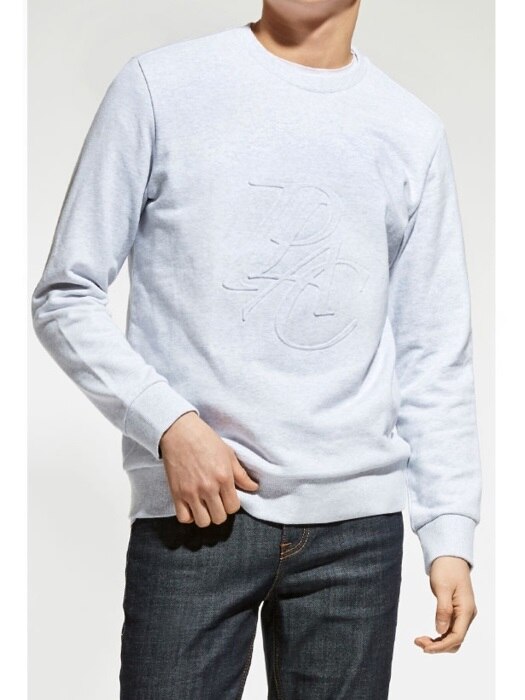 Lettering Basic Sweatshirt_L/GY (PWOE1WSRA8M0C7)