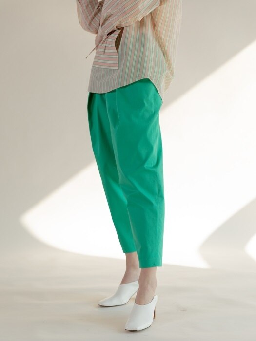 Cotton Wide Trousers Beige/Green/Yellow (TESPT26)
