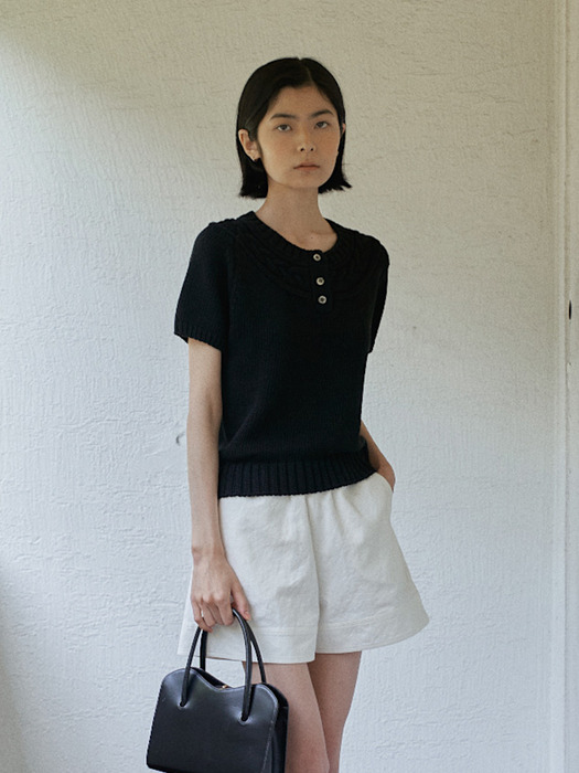 Summer Cable Knit in Black