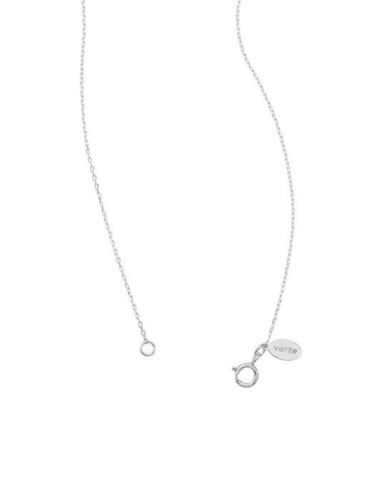 [925 silver] Un.silver.165 / full heart necklace (12mm)(silver)