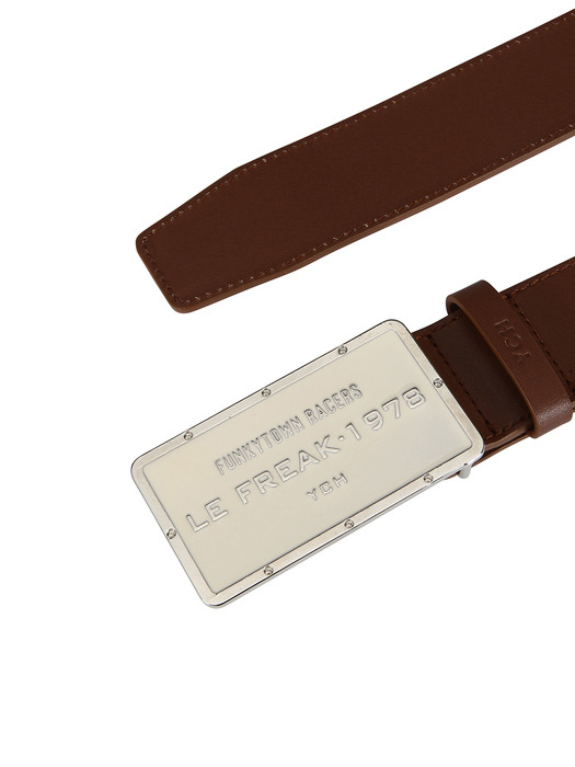 SQUARE BUCKLE LEATHER BELT