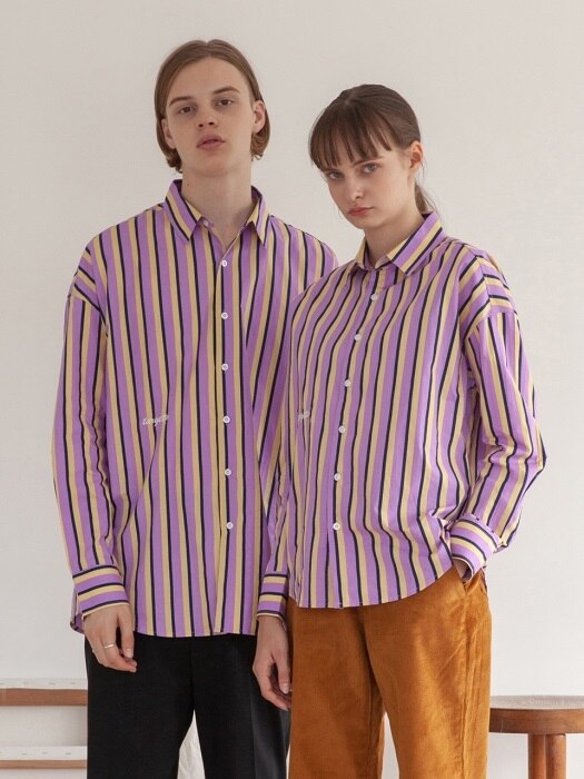 STRIPE SHIRT_PURPLE