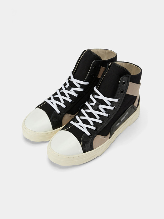 CANVAS HIGH BLACK SNEAKERS