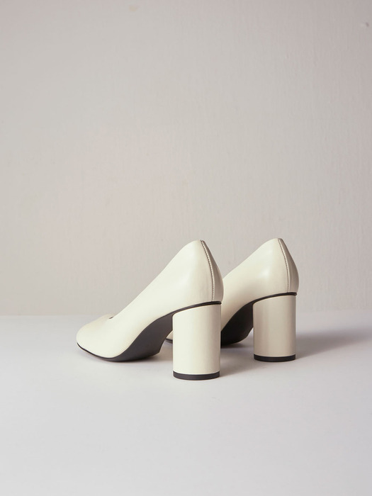 Luna Pumps Leather Ivory