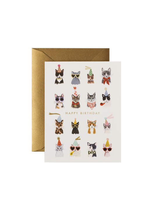 라이플페이퍼 Cool Cats Birthday Card 생일 카드