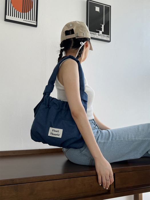 Lottie tote shoulder bag _Demin  Blue