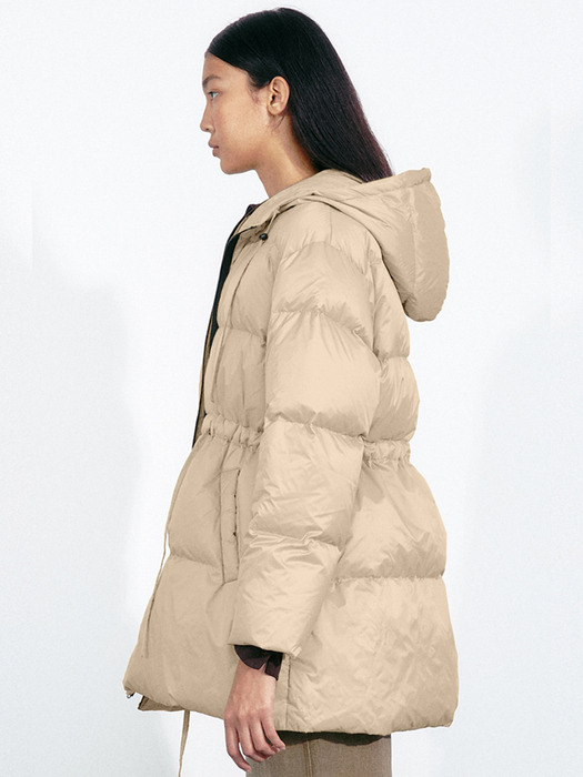 With Down Padded Coat (Beige)