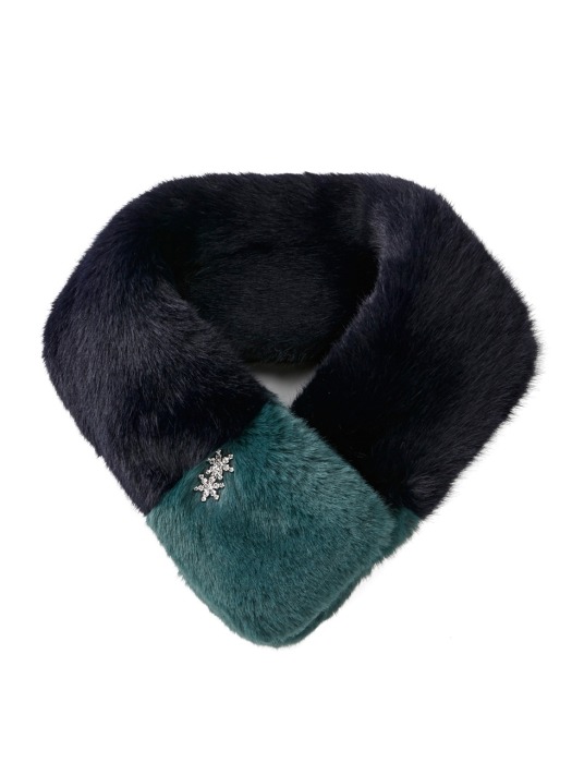 Jewelry Fur Muffler_2color