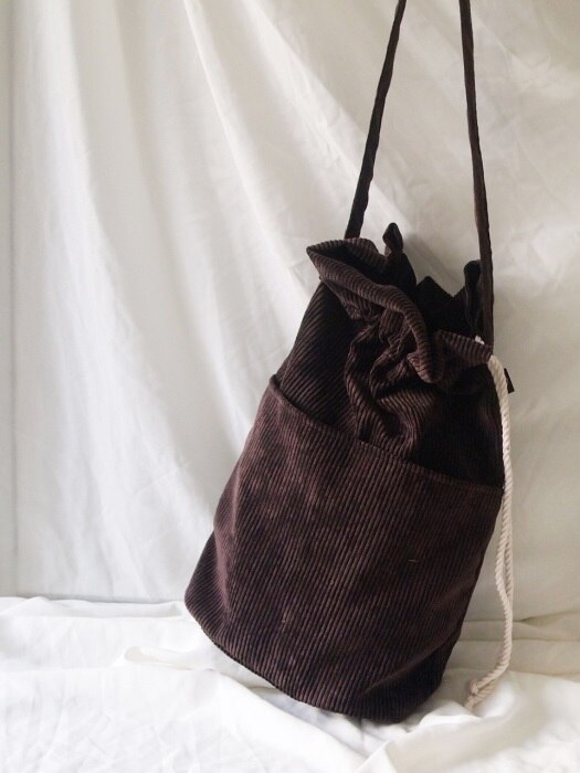 corduroy bucketbag_brown