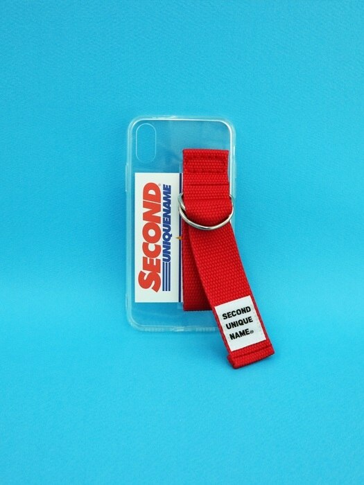 SUN CASE CLEAR RED (CARD) (JELLY CASE)