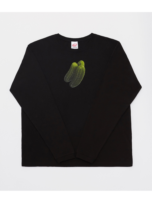 GROCERY LONG SLEEVE T-SHIRT(BLACK) 1. LOW - pickles